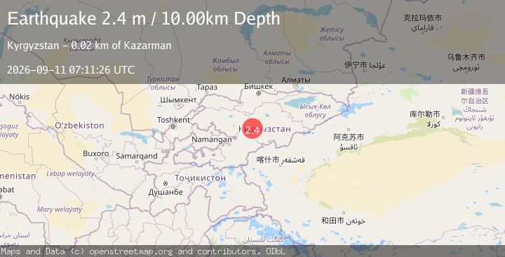 Map of KYRGYZSTAN