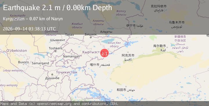 Map of KYRGYZSTAN