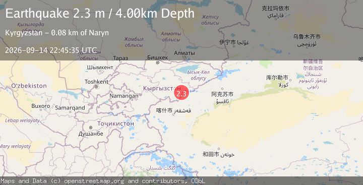 Map of KYRGYZSTAN