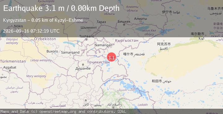 Map of KYRGYZSTAN