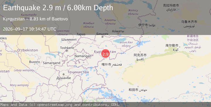 Map of KYRGYZSTAN