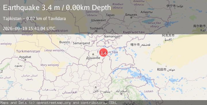 Map of TAJIKISTAN