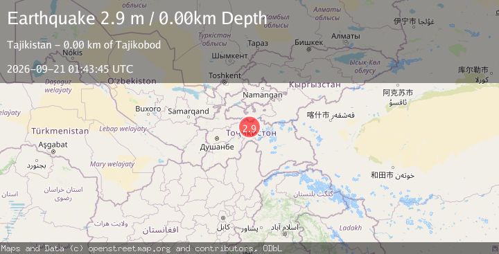 Map of TAJIKISTAN