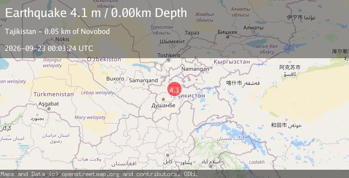 Map of TAJIKISTAN