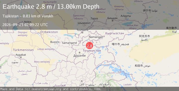 Map of TAJIKISTAN