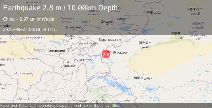 Map of SOUTHERN XINJIANG, CHINA