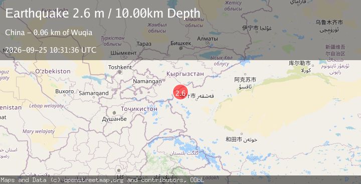 Map of SOUTHERN XINJIANG, CHINA