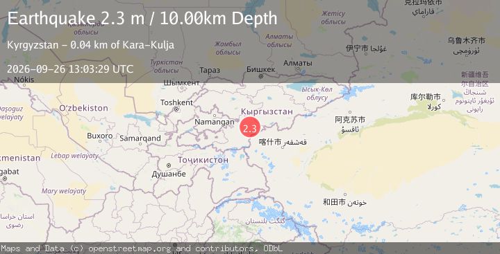 Map of KYRGYZSTAN