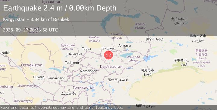 Map of KYRGYZSTAN