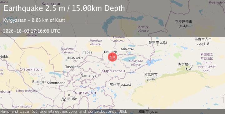 Map of KYRGYZSTAN