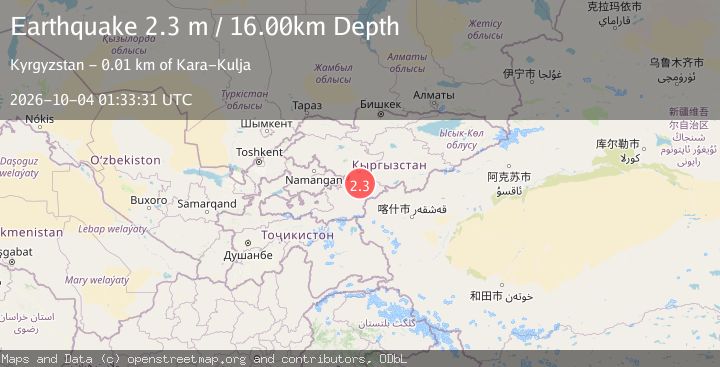 Map of KYRGYZSTAN