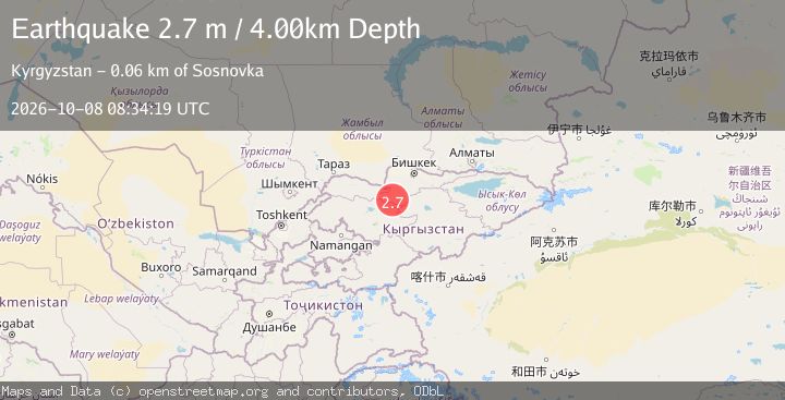 Map of KYRGYZSTAN