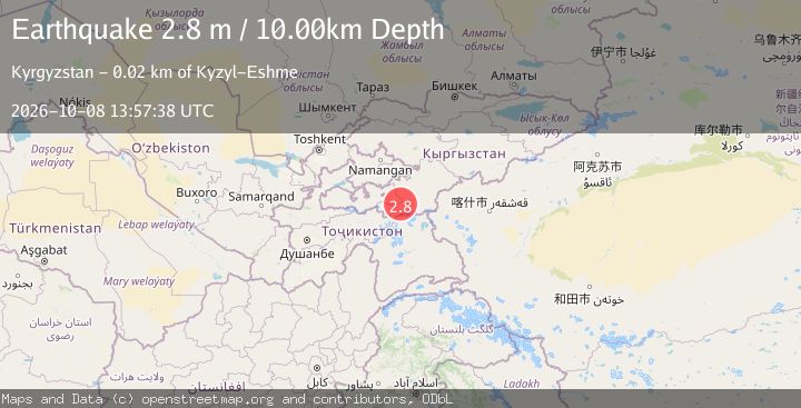 Map of KYRGYZSTAN