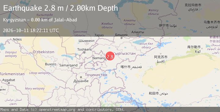Map of KYRGYZSTAN