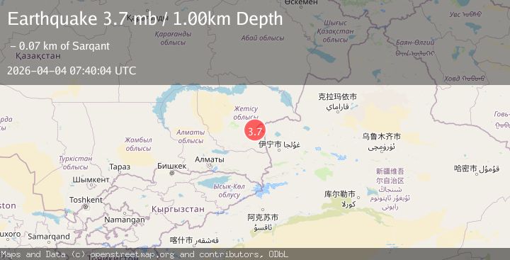 Map of EASTERN KAZAKHSTAN