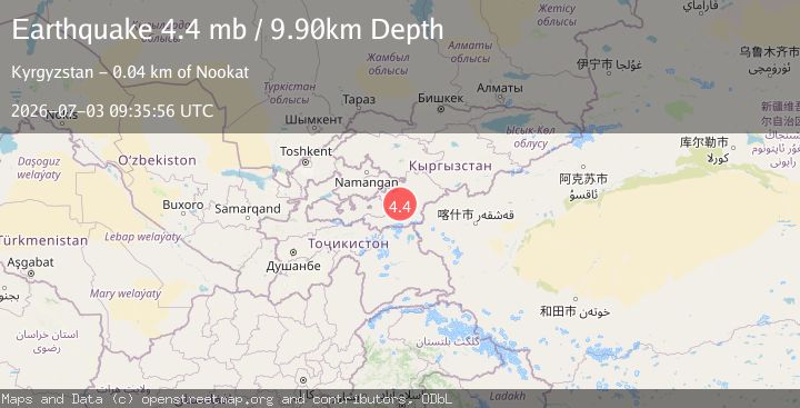 Map of KYRGYZSTAN