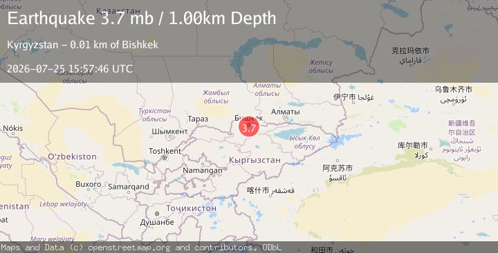 Map of KYRGYZSTAN