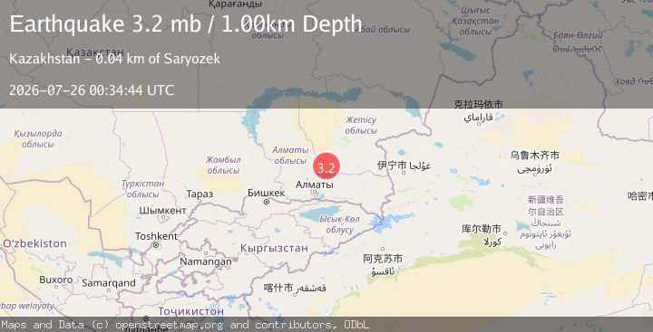 Map of EASTERN KAZAKHSTAN