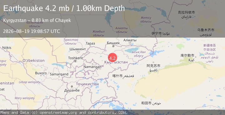 Map of KYRGYZSTAN