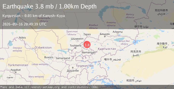 Map of KYRGYZSTAN