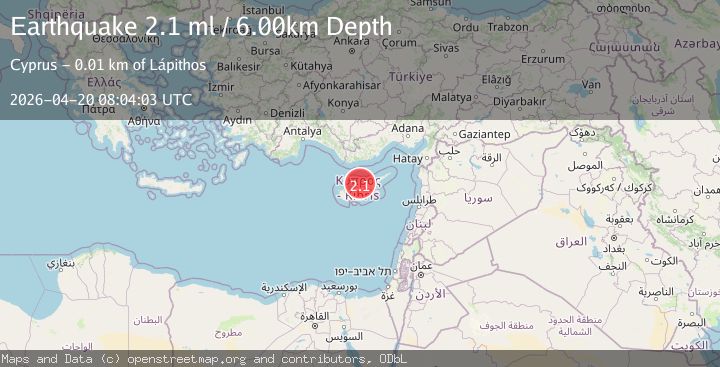 Map of CYPRUS REGION
