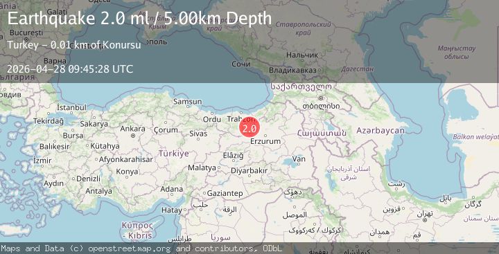 Map of EASTERN TURKEY