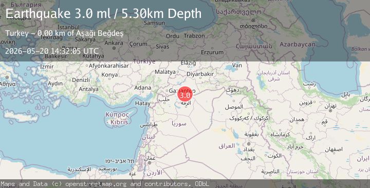 Map of TURKEY-SYRIA BORDER REGION