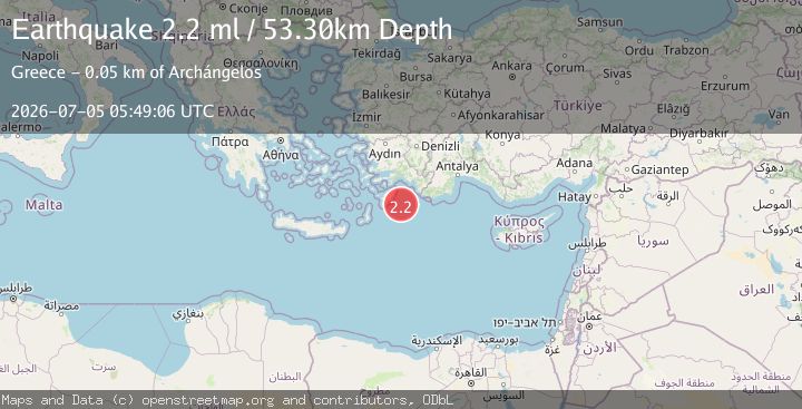 Map of EASTERN MEDITERRANEAN SEA