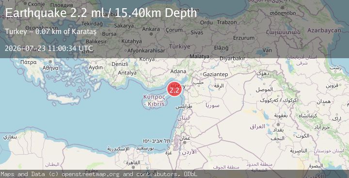 Map of NEAR THE COAST OF SYRIA