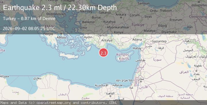 Map of EASTERN MEDITERRANEAN SEA
