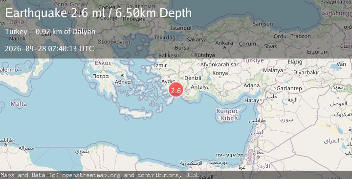 Map of DODECANESE IS.-TURKEY BORDER REG