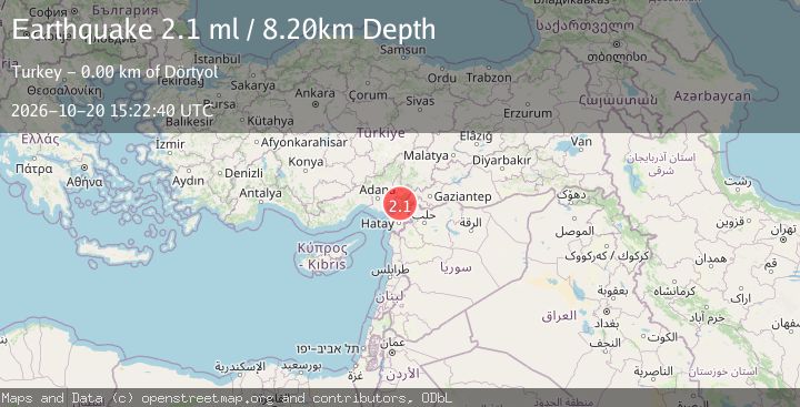 Map of TURKEY-SYRIA BORDER REGION