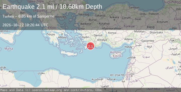 Map of DODECANESE IS.-TURKEY BORDER REG