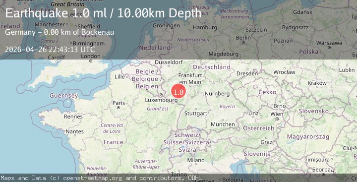 Map of FRANCE-GERMANY BORDER REGION