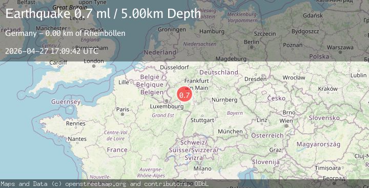 Map of FRANCE-GERMANY BORDER REGION