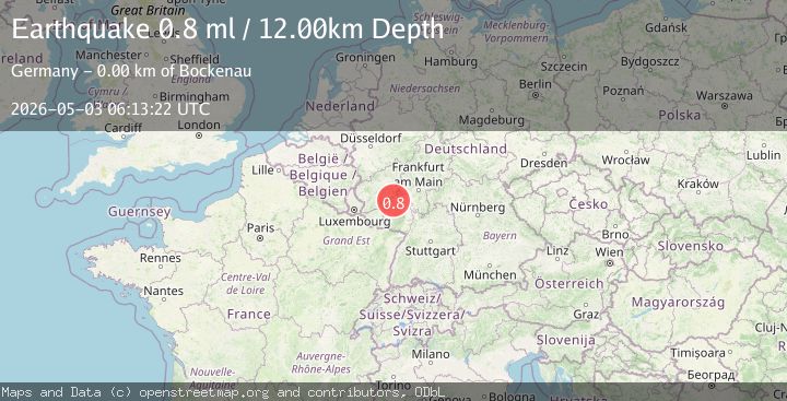 Map of FRANCE-GERMANY BORDER REGION