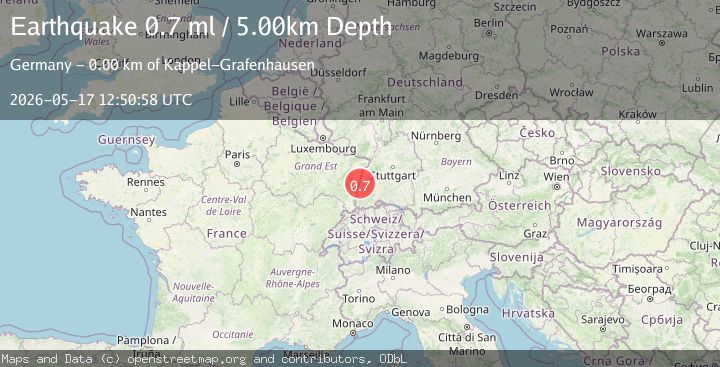 Map of FRANCE-GERMANY BORDER REGION