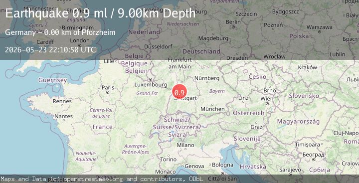 Map of FRANCE-GERMANY BORDER REGION