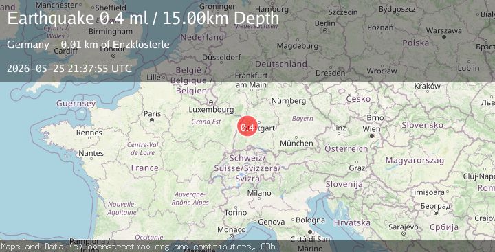 Map of FRANCE-GERMANY BORDER REGION