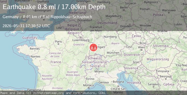 Map of FRANCE-GERMANY BORDER REGION