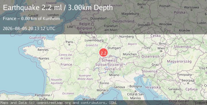 Map of FRANCE-GERMANY BORDER REGION