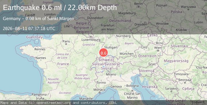 Map of FRANCE-GERMANY BORDER REGION
