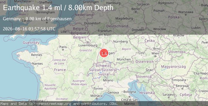 Map of FRANCE-GERMANY BORDER REGION