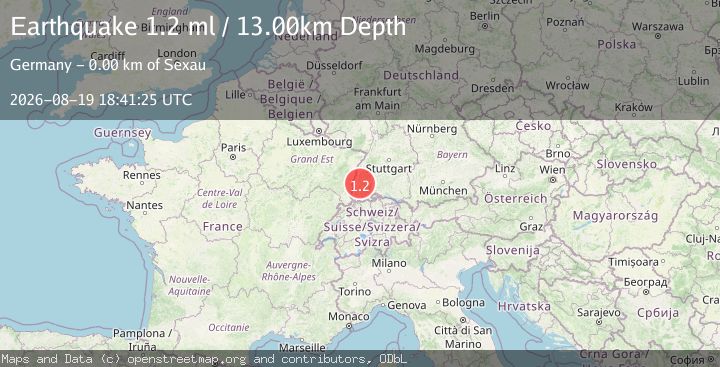 Map of FRANCE-GERMANY BORDER REGION