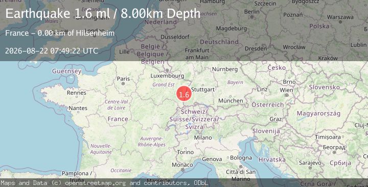 Map of FRANCE-GERMANY BORDER REGION