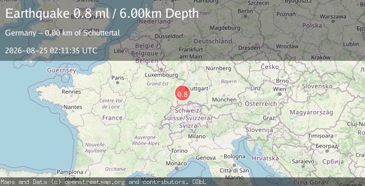 Map of FRANCE-GERMANY BORDER REGION