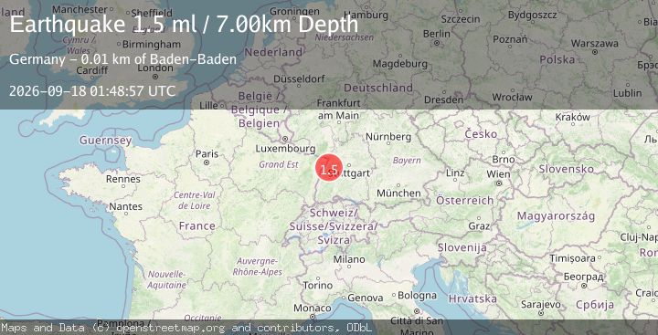 Map of FRANCE-GERMANY BORDER REGION