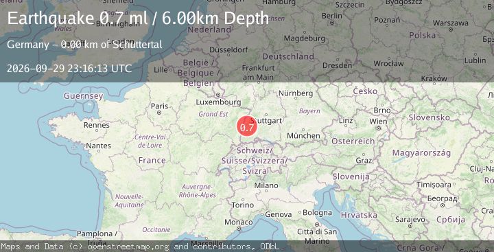 Map of FRANCE-GERMANY BORDER REGION