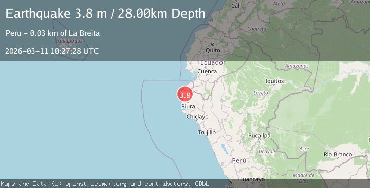 Map of PERU-ECUADOR BORDER REGION