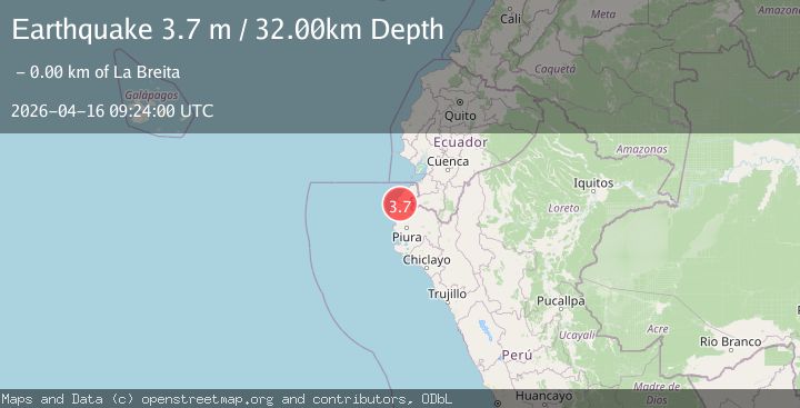 Map of PERU-ECUADOR BORDER REGION